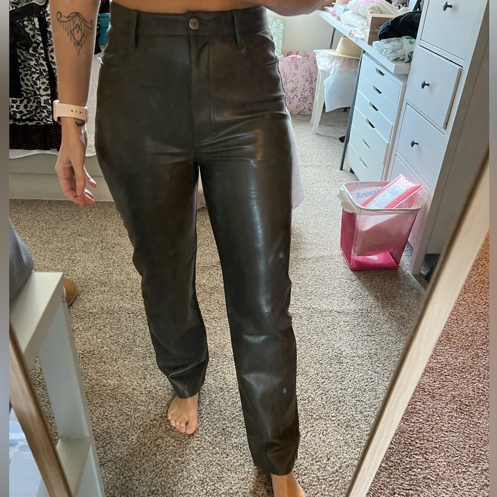 Melina leather pants from aritzia